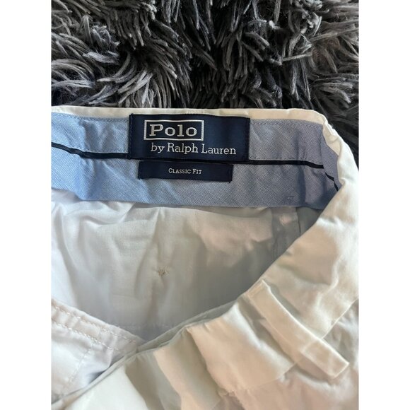 Polo Ralph Lauren Mens Classic Fit White Cotton Shorts Size 30 - Picture 5 of 10